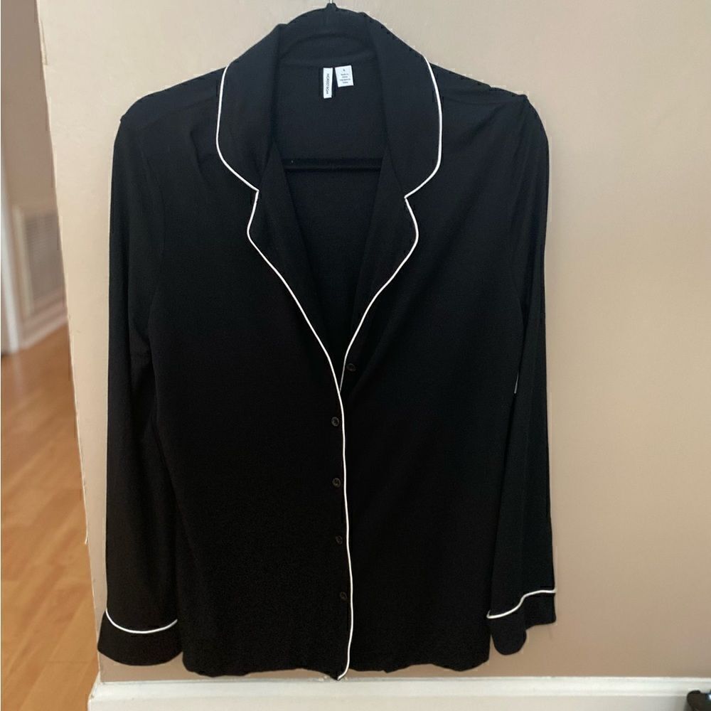 Nordstrom Lingerie Black Sleep Top Sz S NWT